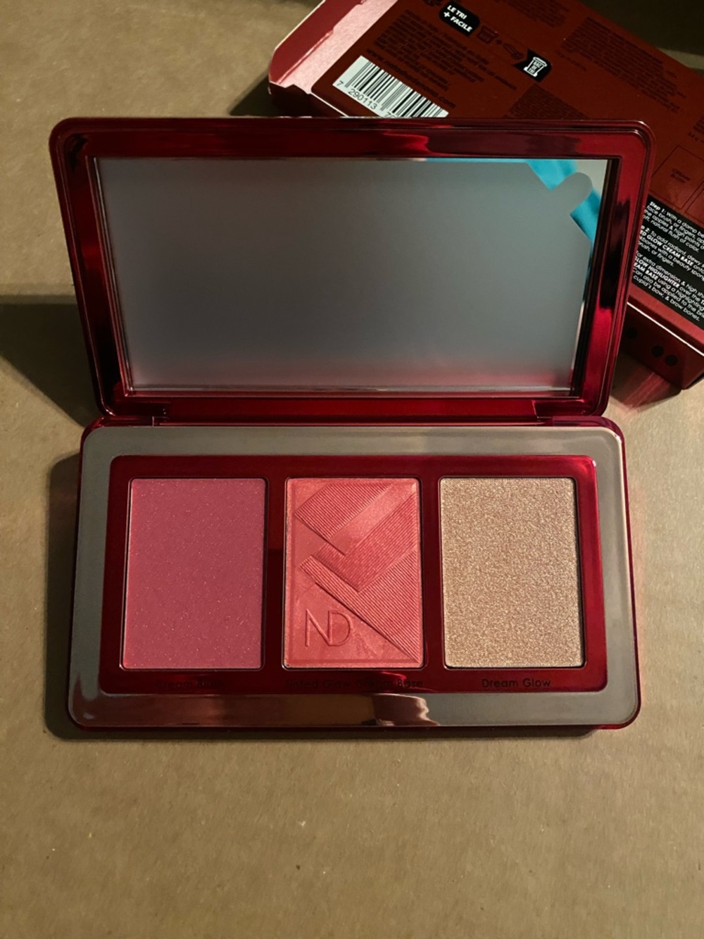 Natasha Denona Blush Trio Palette — Rose, Coral & Champagne Glow